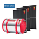 Kit  Aquecedor de Água Solar Komeco de 400 litros com 3 Placas 2.00 x 1.00 de Alta Pressão
